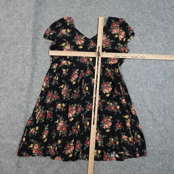 Ralph Lauren Dress Womens Small Mini Tiered Ruffle Floral A-Line Cottagecore - Picture 5 of 8